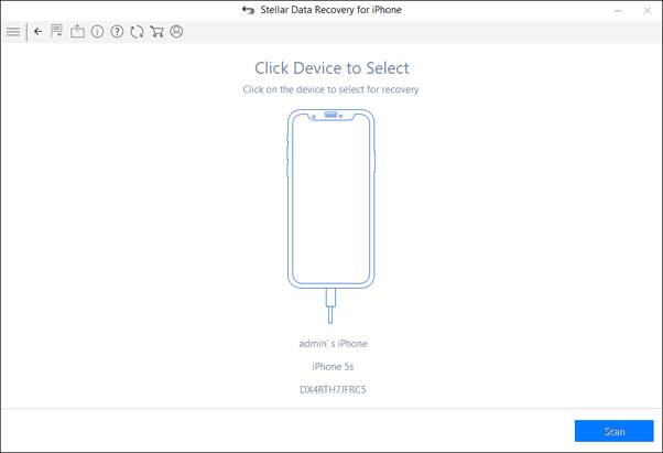 starts analyzing the connected device